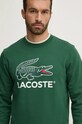 Хлопковая кофта Lacoste зелёный SH1281