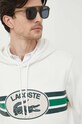 Βαμβακερή μπλούζα Lacoste μπεζ SH1413