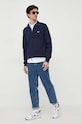 Хлопковый свитер Lacoste SH1927 тёмно-синий AW25
