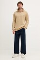 Lacoste sweter bawełniany SH1927 beżowy AW25
