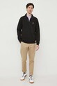 Βαμβακερό πουλόβερ Lacoste SH1927 μαύρο AW23