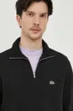 črna Bombažen pulover Lacoste