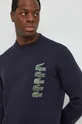 mornarsko modra Bombažen pulover Lacoste