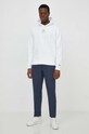 Lacoste hanorac de bumbac SH5643 alb SS24