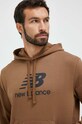 New Balance bluza brązowy MT31537DHE