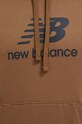 New Balance bluza MT31537DHE brązowy