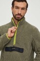 Icebreaker bluza sportowa RealFleece Merino High Pile zielony IB0A56JUA621