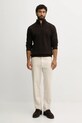 Barbour sweter wełniany MKN0339 brązowy AA00