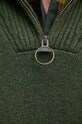 Barbour sweter wełniany MKN0339 zielony