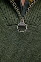Barbour sweter wełniany MKN0339 zielony