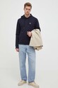 Barbour hanorac de bumbac MOL0472 bleumarin AW23