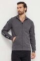 HUGO bluza bawełniana lounge 50496985 szary SS24