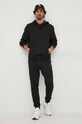 HUGO bluza bawełniana 50496697 czarny AW23