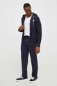 Bavlnená mikina Tommy Hilfiger UM0UM03131 tmavomodrá SS24