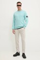 Хлопковая кофта Calvin Klein Jeans J30J323426 бирюзовый AA00