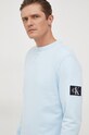 Бавовняна кофта Calvin Klein Jeans J30J323426 блакитний AA00