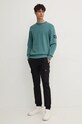 Calvin Klein Jeans hanorac de bumbac J30J323426 turcoaz AA00