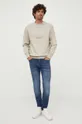 Μπλούζα Calvin Klein Jeans μπεζ