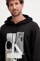 Bavlněná mikina Calvin Klein Jeans černá J30J324310