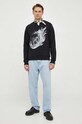 The Kooples felpa in cotone HSWE27063K nero AW23