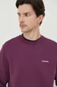 fioletowy Calvin Klein bluza
