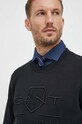 Gant bluza bawełniana czarny 2036017