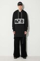 Бавовняна кофта Rick Owens DU02C5285.RIGEP2 чорний AW23