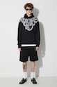 Pamučna dukserica Marcelo Burlon Snake Wings CMBB007C99FLE0031001 crna AW23