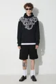 Marcelo Burlon felpa in cotone Snake Wings nero