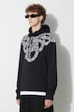Pamučna dukserica Marcelo Burlon Snake Wings crna CMBB007C99FLE0031001