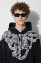 Хлопковая кофта Marcelo Burlon Snake Wings CMBB007C99FLE0031001 чёрный
