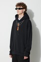 Φούτερ Marcelo Burlon Feather Necklace μαύρο CMBB040C99FLE0021025