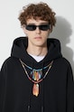 Marcelo Burlon hanorac de bumbac Feather Necklace CMBB040C99FLE0021025 negru