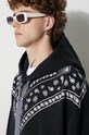 Marcelo Burlon hanorac de bumbac bandană CMBB106F23FLE0071001 negru