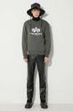Mikina Alpha Industries Basic Sweater 178302.142 zelená SS25