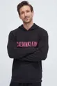 čierna Mikina s kapucňou Calvin Klein Underwear Pánsky