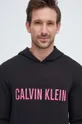 čierna Mikina s kapucňou Calvin Klein Underwear