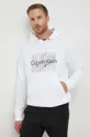 bianco Calvin Klein felpa in cotone