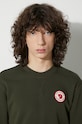 Хлопковая кофта Fjallraven 1960 Logo F87163.662 зелёный
