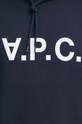 Бавовняна кофта A.P.C. COFDX.H27833 темно-синій