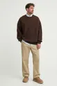 A-COLD-WALL* sweatshirt SHIRAGA CREWNECK brown