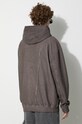 Bavlněná mikina A-COLD-WALL* PAVILION ACWMW136B hnědá AW23