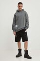 Хлопковая кофта A-COLD-WALL* BRUTALIST HOODIE ACWMW134A зелёный AW23