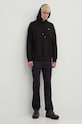 Wood Wood hanorac de bumbac Essential fred classic hoodie 20005602.2493 negru AW23