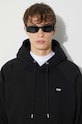 Хлопковая кофта Wood Wood Essential fred classic hoodie 20005602.2493 чёрный