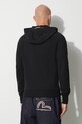 Odzież C.P. Company bluza bawełniana DIAGONAL RAISED FLEECE ZIPPED LENS HOODIE 15CMSS400A005086W czarny