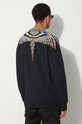 Odzież Marcelo Burlon bluza bawełniana Optical Wings CMBA097F23FLE0011033 czarny
