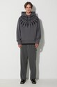 Neil Barett bluza bawełniana FAIRISLE THUNDERBOLT PBJS186.V517S.3543 szary AW23