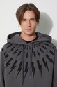 Neil Barett bluza bawełniana FAIRISLE THUNDERBOLT PBJS186.V517S.3543 szary