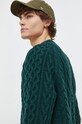 Πουλόβερ με προσθήκη μαλλιού Abercrombie & Fitch KI120.3245.300 πράσινο